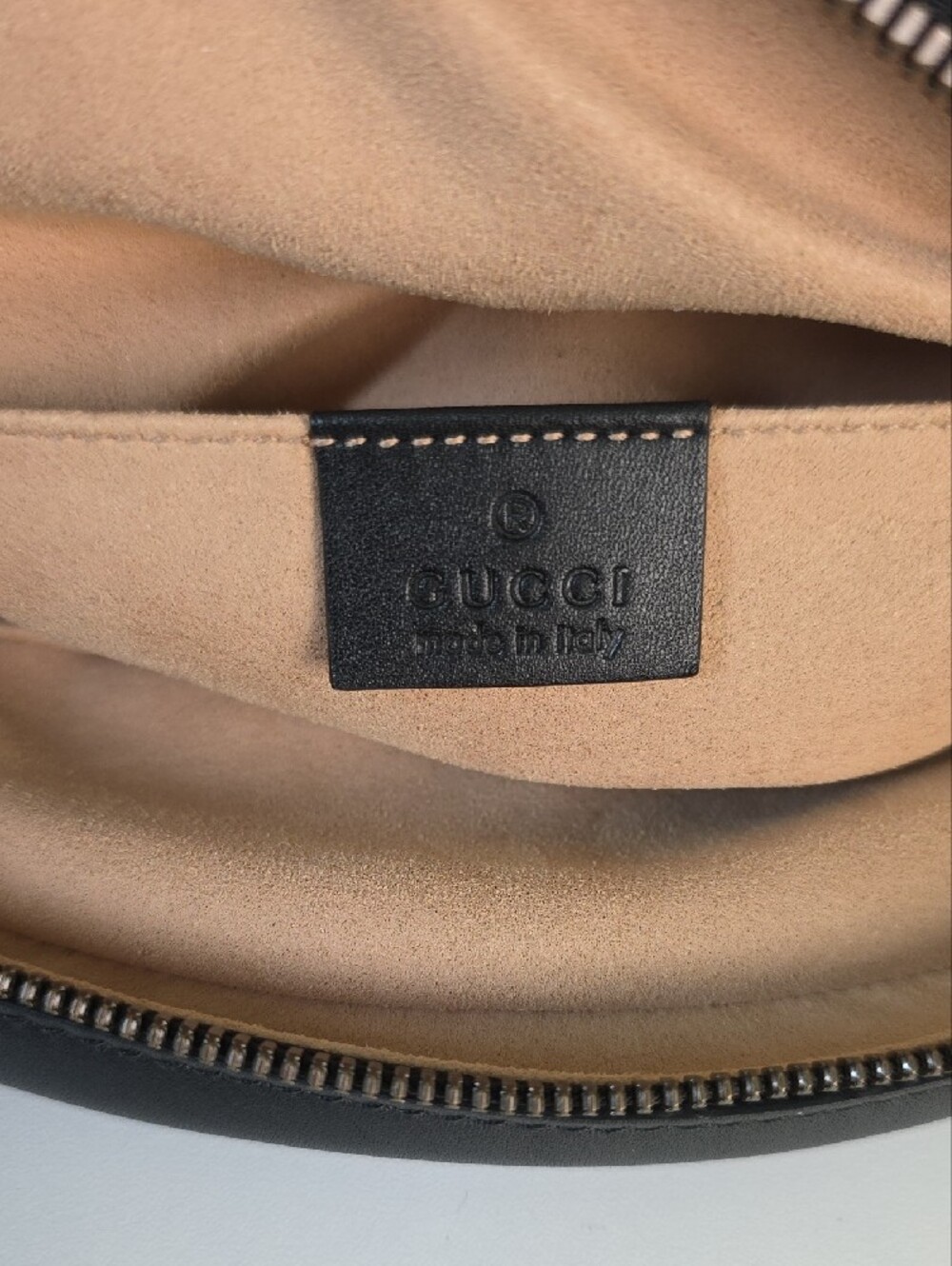 Gucci Marmont Quilted Leather Oval Belt Bag with Gold GG. 491294. NWT - Picture 11 of 15